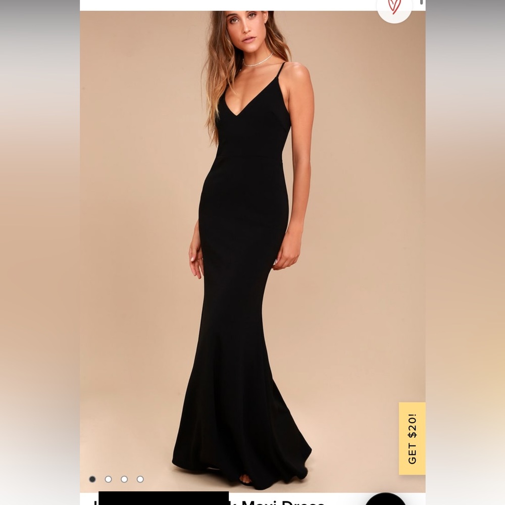 Lulu’s black gown